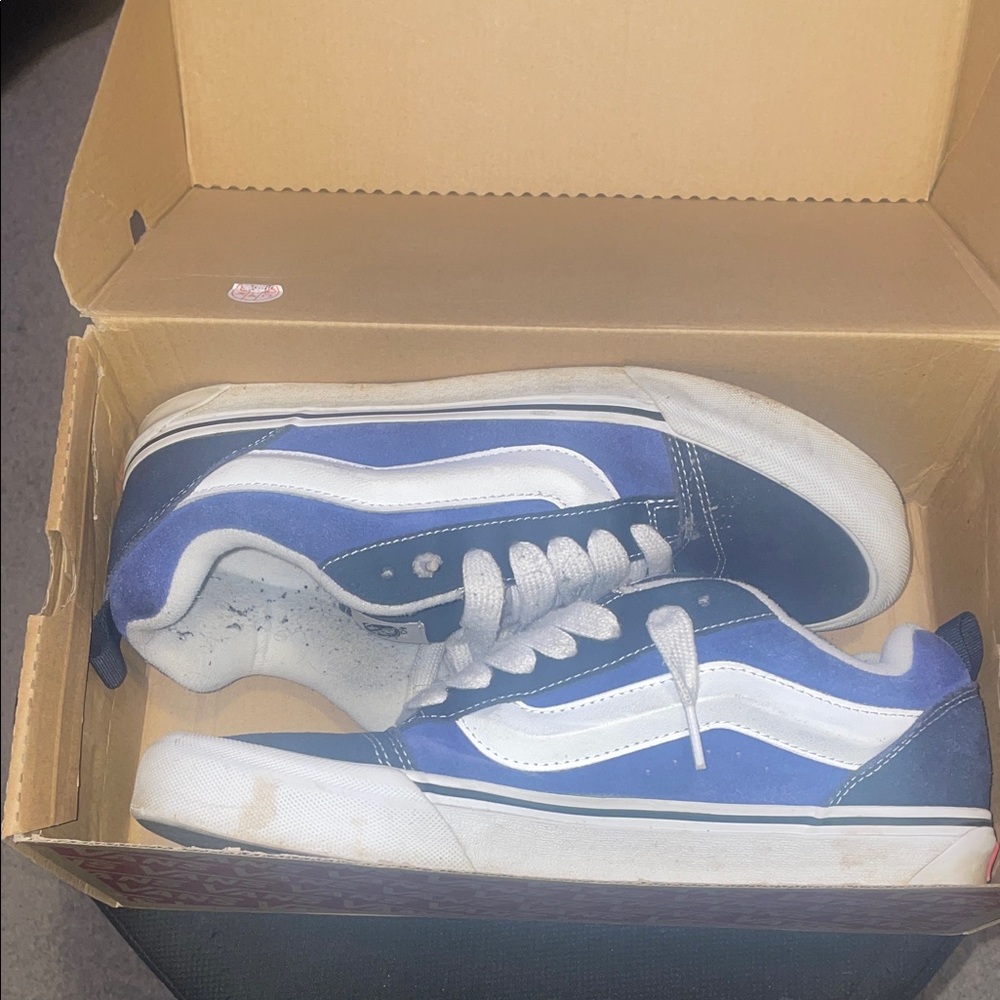 Vans Kids Navy and White Sneakers
